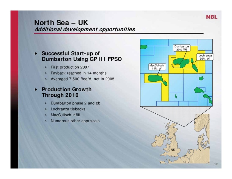 HOWARD WEIL 37TH ANNUAL ENERGY CONFERENCE – Noble Energy, Inc. – slide 19