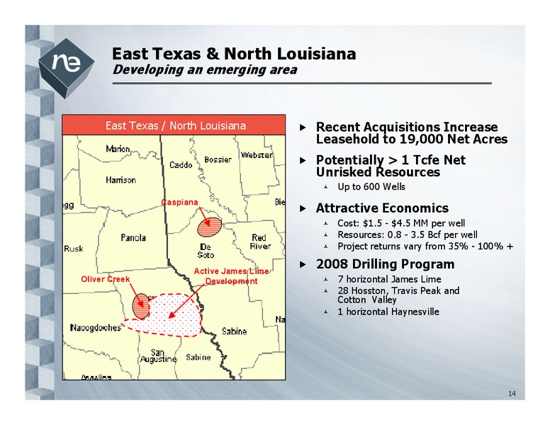 DEUTSCHE BANK ENERGY AND UTILITIES CONFERENCE – Noble Energy, Inc. – slide 14