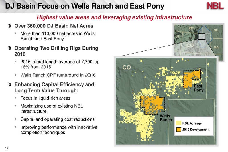 JP Morgan Inaugural Energy Equity Conference – Noble Energy, Inc. – slide 12