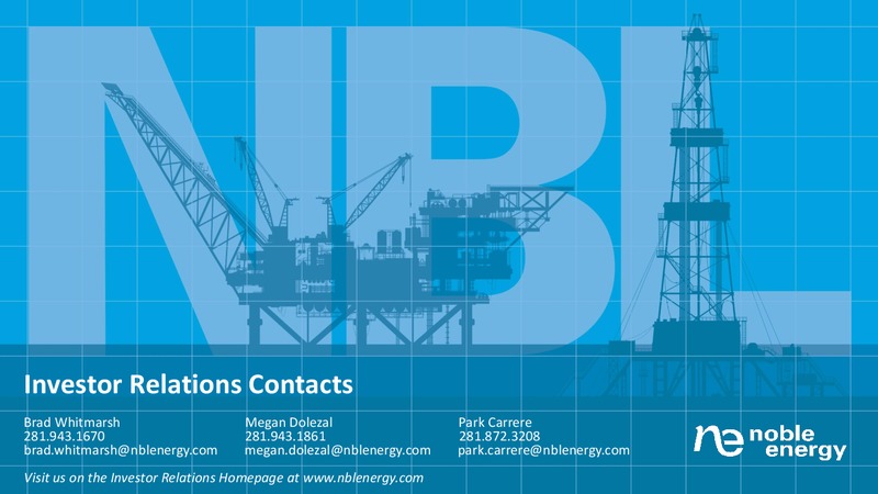 Bank of America Merrill Lynch Global Energy Conference 2018 – Noble Energy, Inc. – slide 18