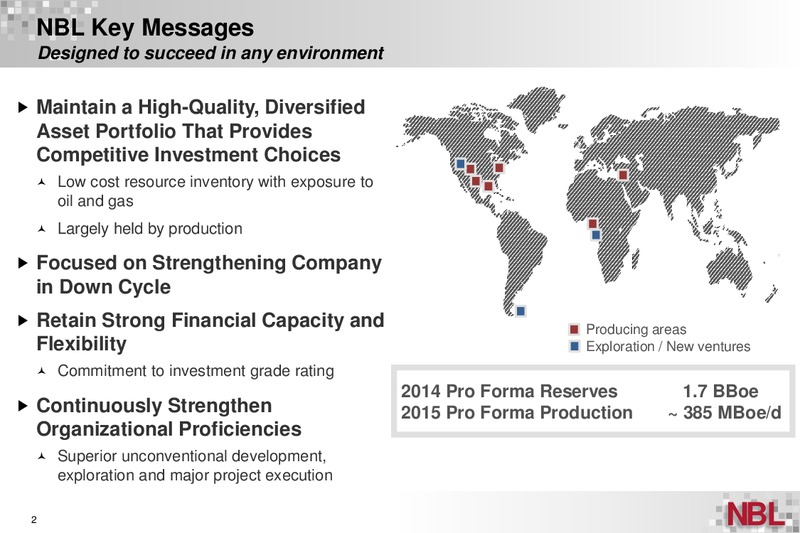 Wells Fargo Energy Symposium – Noble Energy, Inc. – slide 2