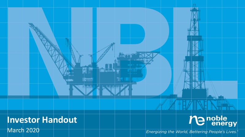 March 2020 Investor Handout – Noble Energy Partners – slide 1