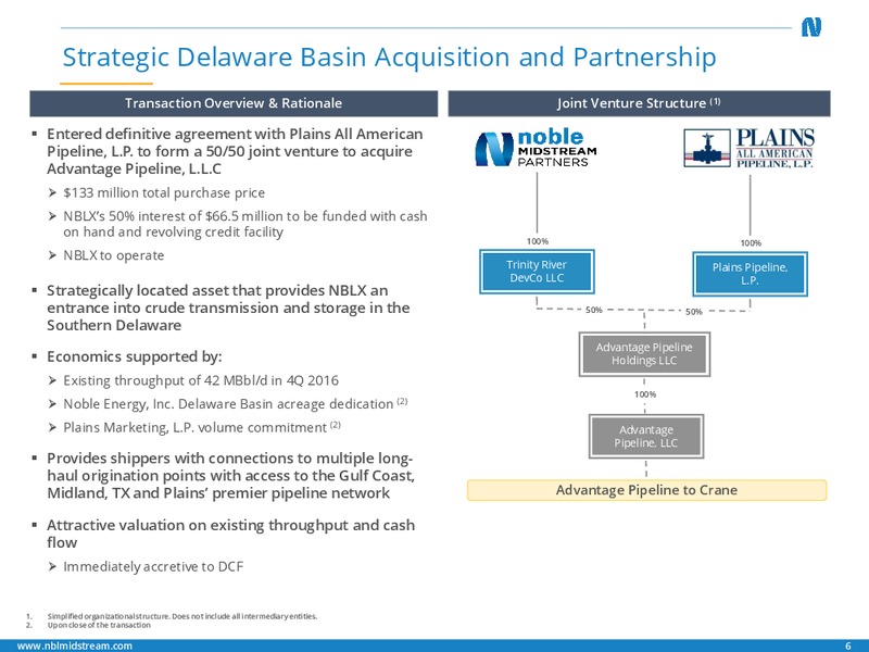 Q4 2016 Earnings Call – Noble Midstream Partners LP – slide 5