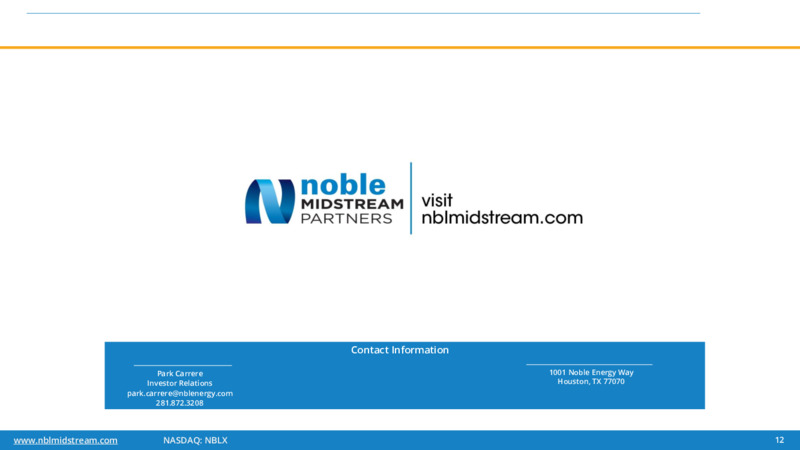 1Q 2020 Earnings Presentation – Noble Midstream Partners LP – slide 10