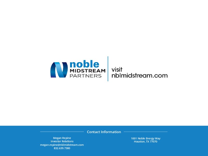 3Q 2018 Earnings – Noble Midstream Partners LP – slide 26