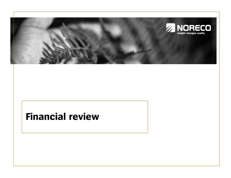 Q1 2011 EARNINGS CALL – Noreco – slide 10