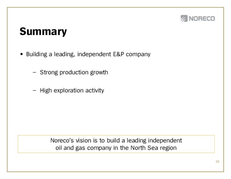 Q! 2012 – Noreco – slide 15