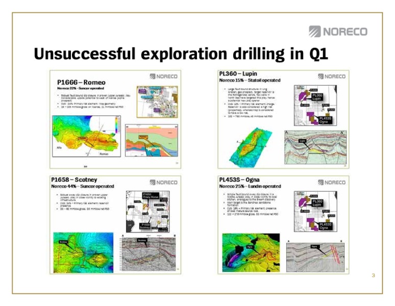 Q1 2013 EARNINGS CALL – Noreco – slide 3