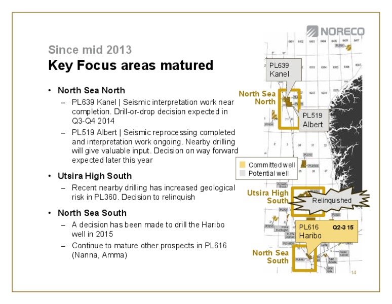 Q2 2014 RESULTS – Noreco – slide 14