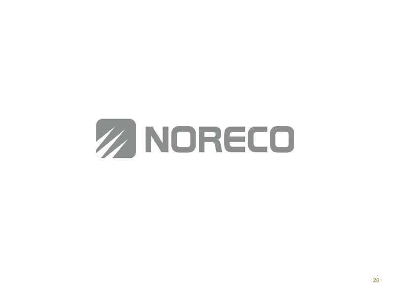 Q2 2015 Results – Noreco – slide 19