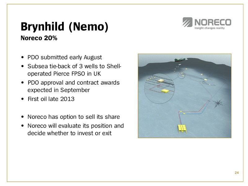 PARETO OIL & OFFSHORE CONFERENCE – Noreco – slide 24