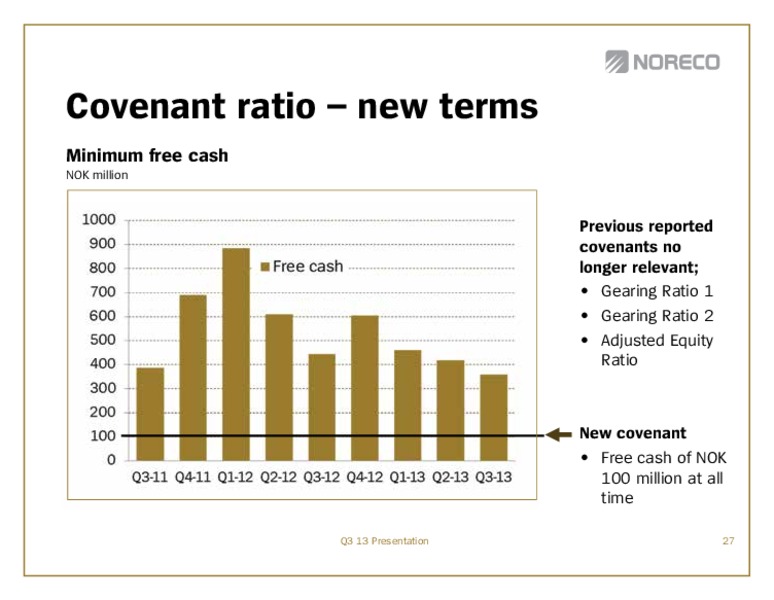 Q3 2013 EARNINGS CALL – Noreco – slide 27