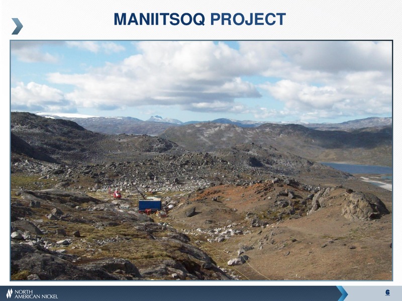 MANIITSOQ NI CU SULPHIDE PROJECT – North American Nickel – slide 5
