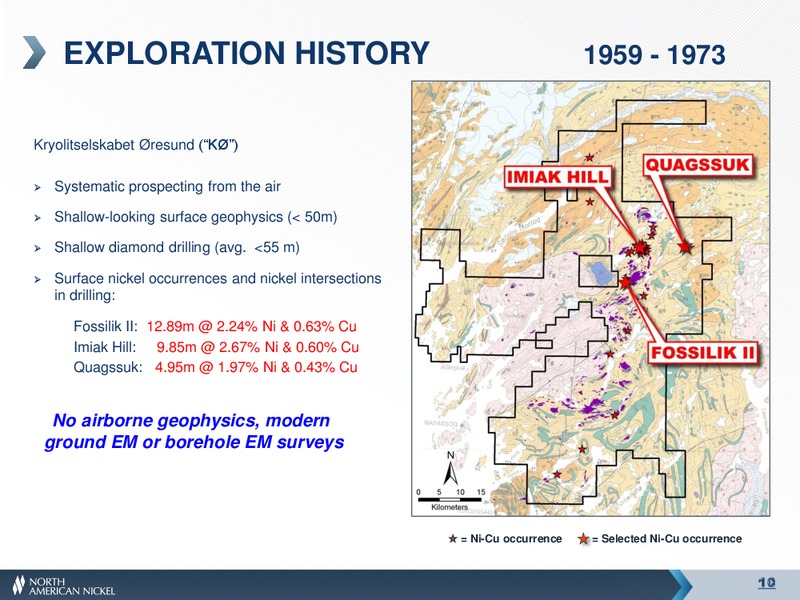 MANIITSOQ NI CU SULPHIDE PROJECT – North American Nickel – slide 9