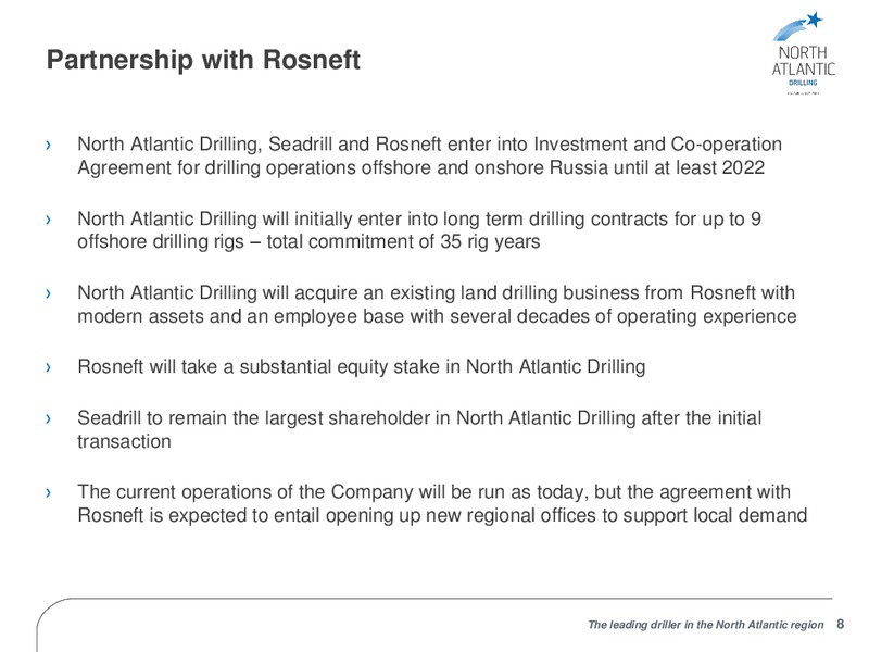 FIRST QUARTER 2014 RESULTS – North Atlantic Drilling Limited – slide 7