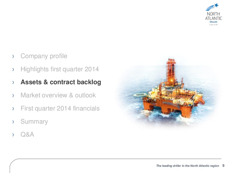 FIRST QUARTER 2014 RESULTS – North Atlantic Drilling Limited – slide 8