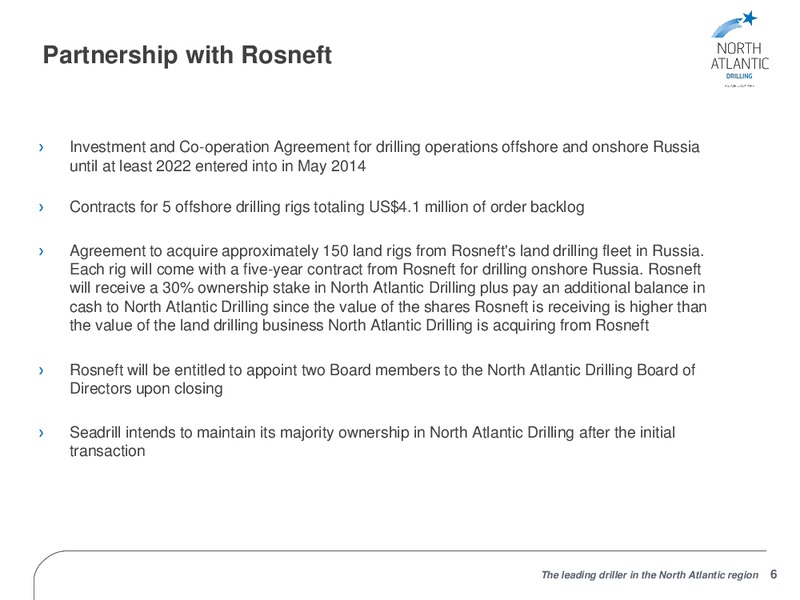Q2 2014 RESULTS – North Atlantic Drilling Limited – slide 5