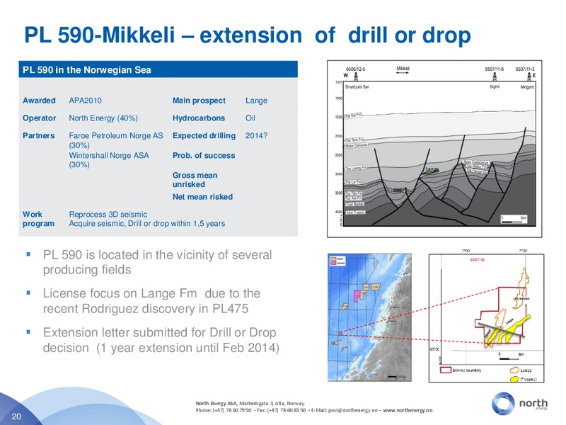 Q4 2012 – North Energy – slide 20