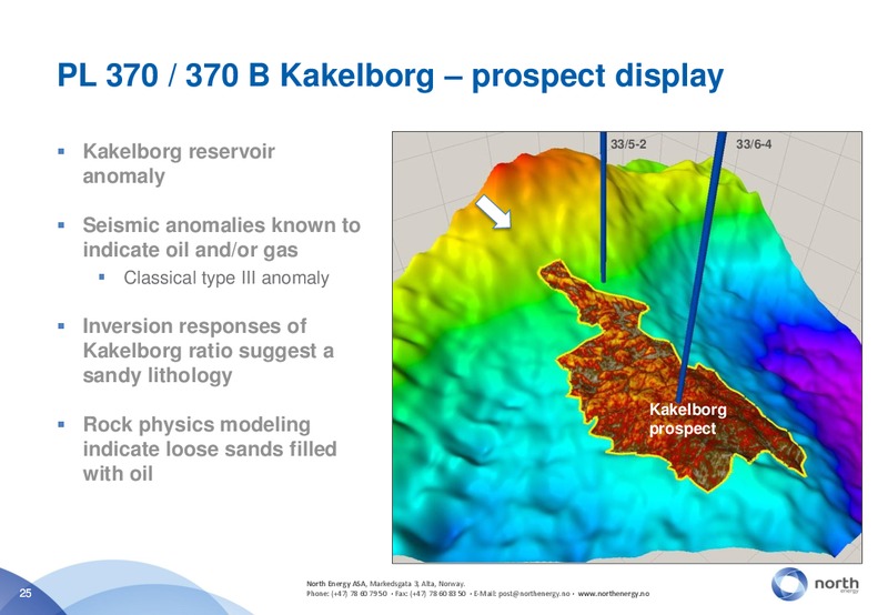 Q4 2011 EARNINGS CALL – North Energy – slide 25