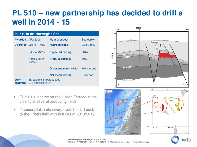 NORTH ENERGY AT DNB MARKETS OIL OFFSHORE AND SHIPPING CONFERENCE – North Energy – slide 15