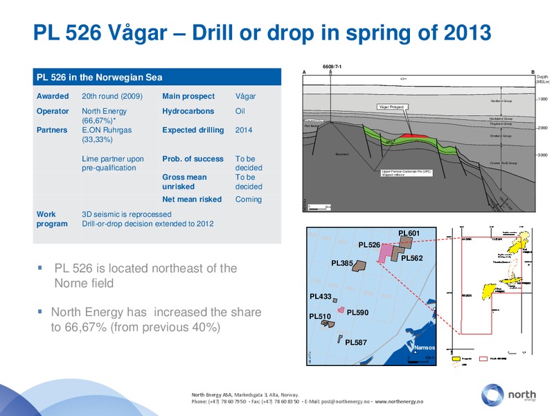 NORTH ENERGY AT DNB MARKETS OIL OFFSHORE AND SHIPPING CONFERENCE – North Energy – slide 16