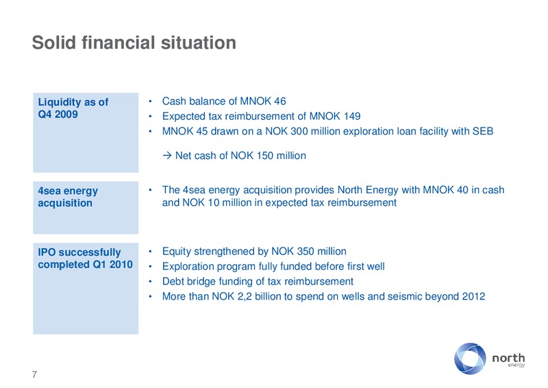 STOCKHOLM – North Energy – slide 7
