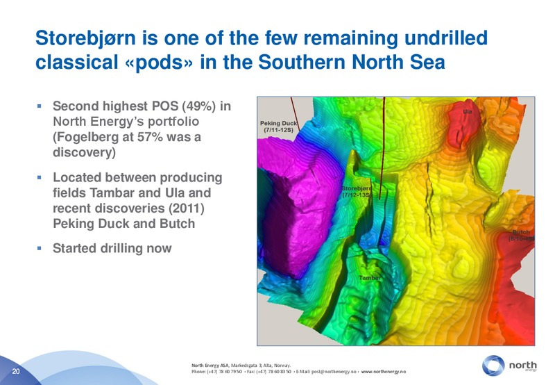 APRIL 2012 INVESTOR PRESENTATION – North Energy – slide 20
