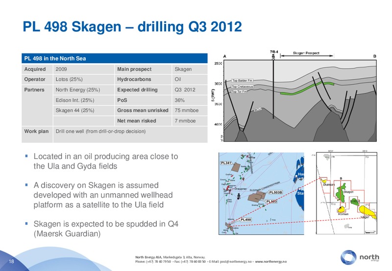 Q1 2012 EARNINGS CALL – North Energy – slide 18