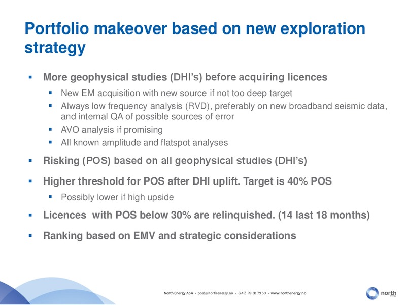 Q1 2014 CONFERENCE CALL – North Energy – slide 16