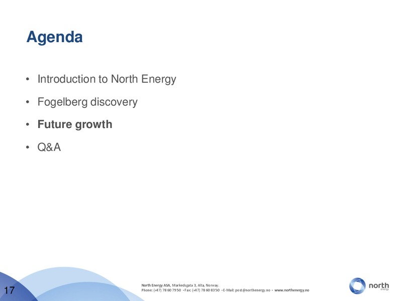 NORDIC ENERGY SUMMIT 2010 – North Energy – slide 17