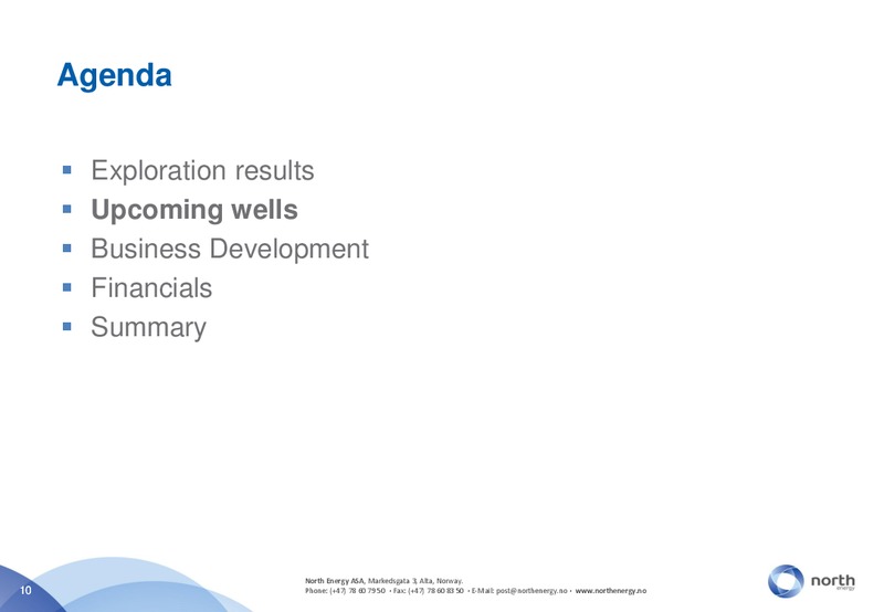 PARETOKONFERANSEN – North Energy – slide 10