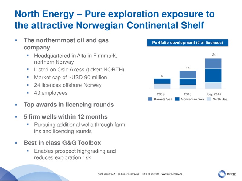 PARETO OIL AND OFFSHORE CONFERENCE 2014 – North Energy – slide 4