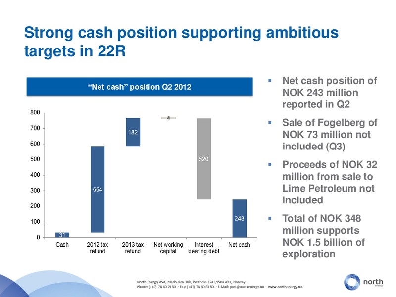 PARETO SECURITIES OIL AND OFFSHORE CONFERENCE – North Energy – slide 5