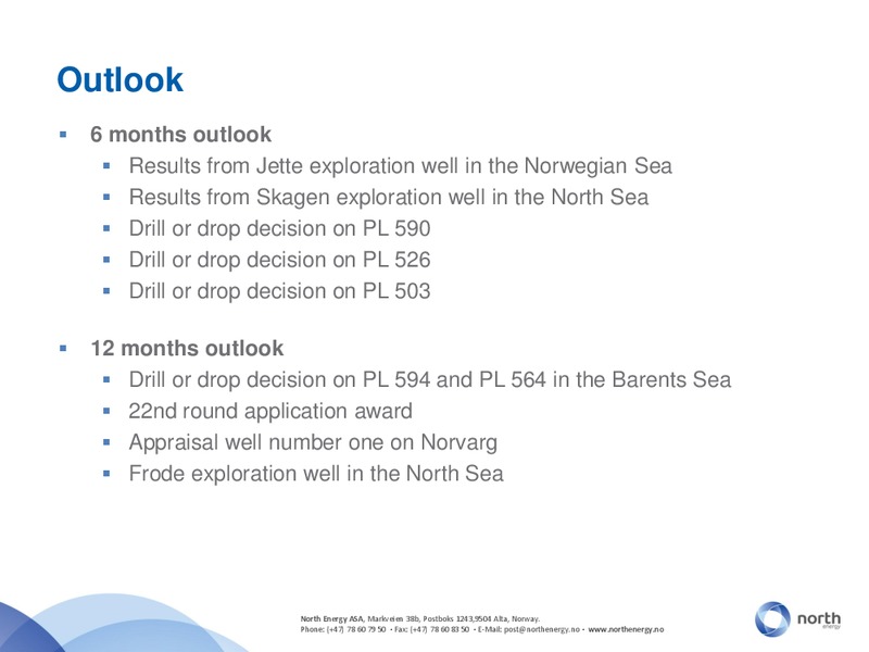 Q3 2012 – North Energy – slide 25
