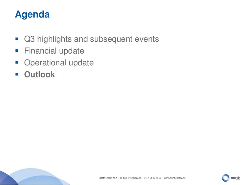 Q3 2015 Corporate Update – North Energy – slide 17