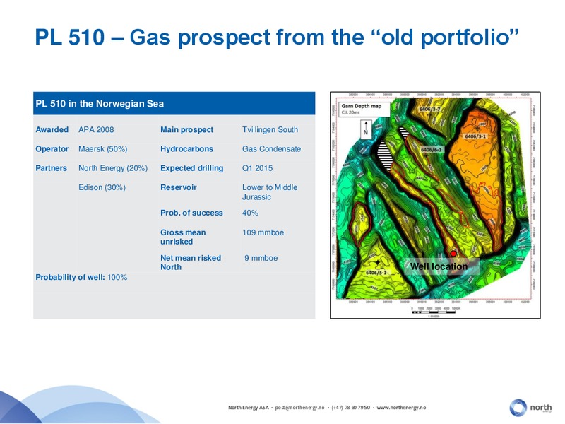Q3 2014 EARNINGS CALL – North Energy – slide 16