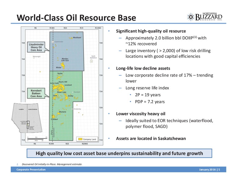 January 2016 Corporate Presentation – Northern Blizzard Resources Inc – slide 4
