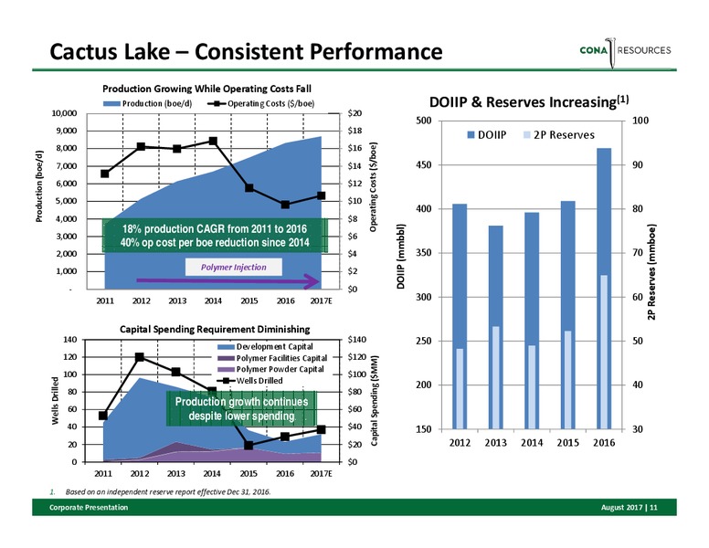 August 2017 Corporate Presentation – Cona Resources Ltd. – slide 9