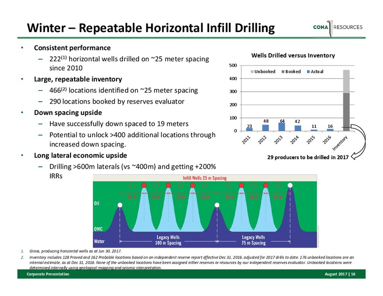 August 2017 Corporate Presentation – Cona Resources Ltd. – slide 14