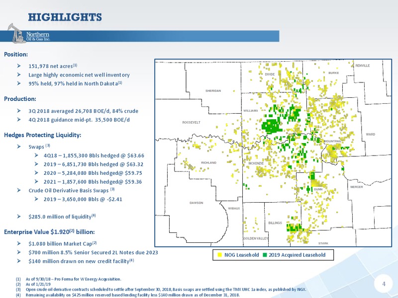 January 2019 Investor Presentation – Northern Oil and Gas, Inc. – slide 3