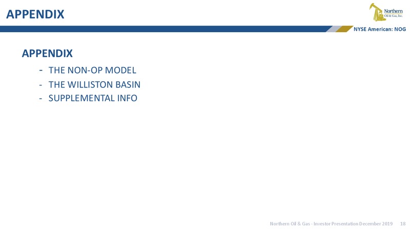 2019 December Conferences – Northern Oil and Gas, Inc. – slide 17