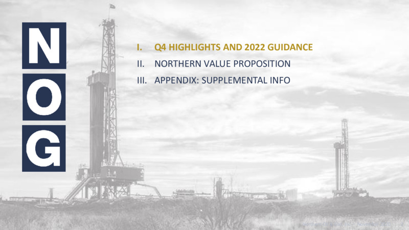 4Q 2021 Earnings Presentation – Northern Oil and Gas, Inc. – slide 2