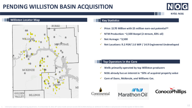 2Q22 Earnings Presentation – Northern Oil and Gas, Inc. – slide 12