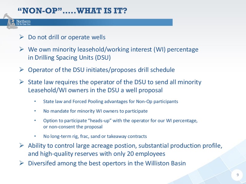 Capital One Annual Energy Conference – Northern Oil and Gas, Inc. – slide 8