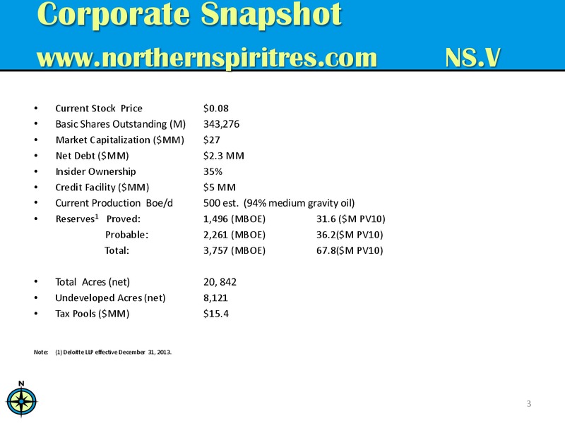 Corporate Presentation – Northern Spirit Resources Inc. – slide 4