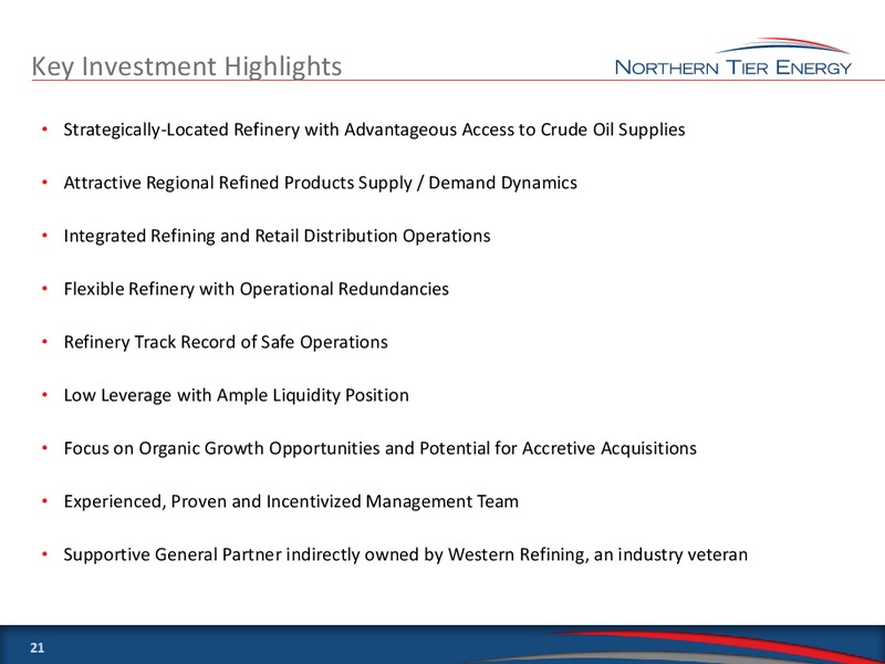 CITIBANK 2014 ICG MARKETS EQUITIES GLOBAL ENERGY AND UTILITIES CONFERENCE – Northern Tier Energy Lp – slide 20