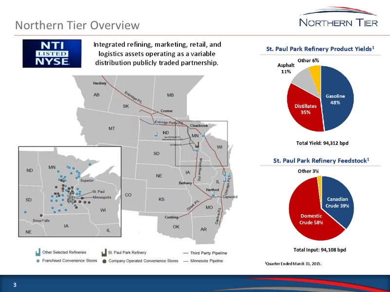 MAY 2015 INVESTOR MEETINGS – Northern Tier Energy Lp – slide 2
