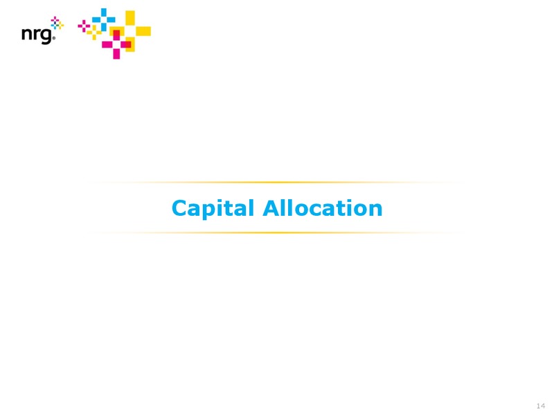 Investor Presentation September 2015 – Nrg Energy Inc. – slide 14