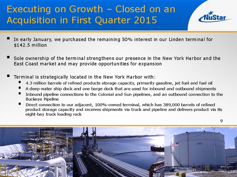 UBS MLP One on One Conference – Nustar Energy L.P. – slide 8