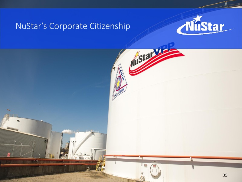 Barclays Midstream and Infrastructure Corporate Access Days – Nustar Energy L.P. – slide 34